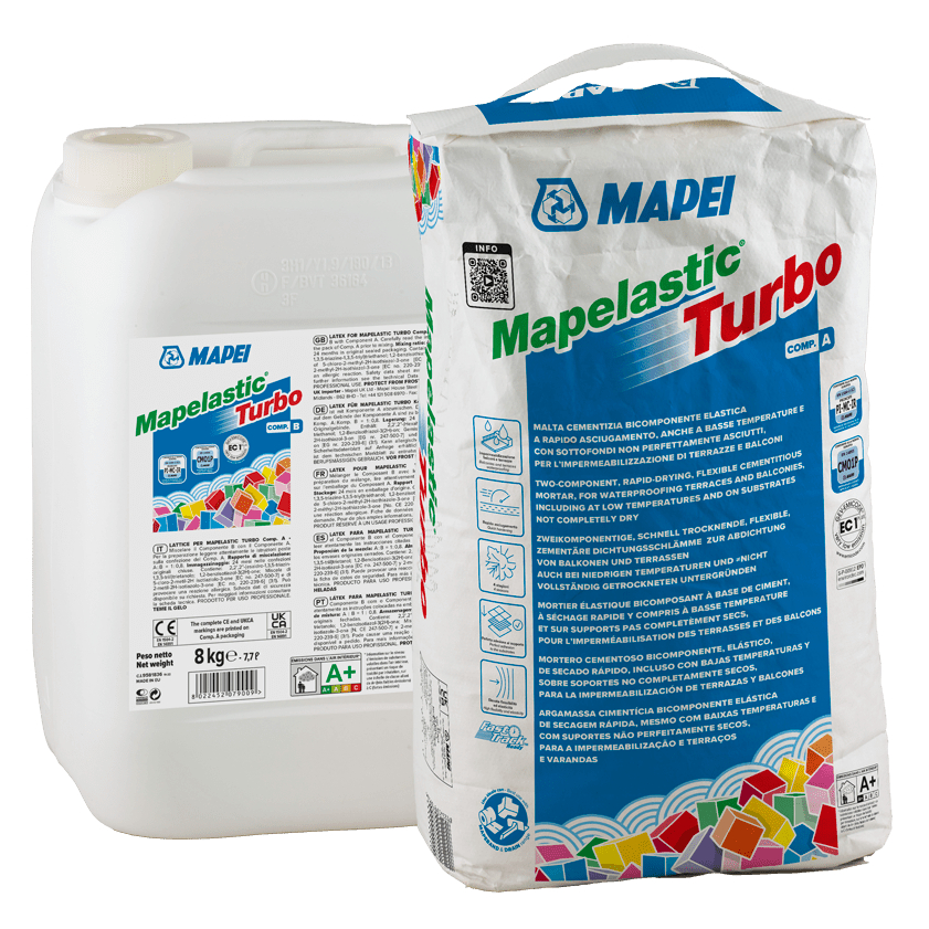 Mortar bicomponent pe baza de ciment Mapelastic Turbo