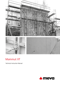 Cofraj pentru diafragme cu sistem de ancorare variabila MEVA Mammut XT - fisa tehnica