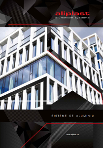 Sisteme de aluminiu Aliplast - prezentare generala