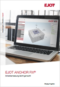 Brosura software-ului de dimensionare EJOT ANCHOR FIX® (germana) - prezentare detaliata