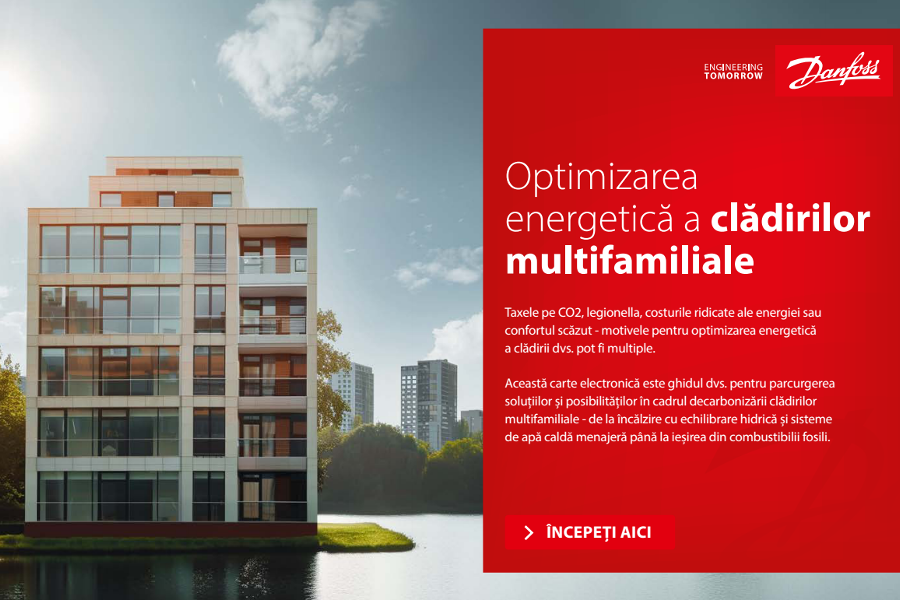 Nou ghid: Cartea electronica Danfoss pentru decarbonizarea cladirilor multifamiliale