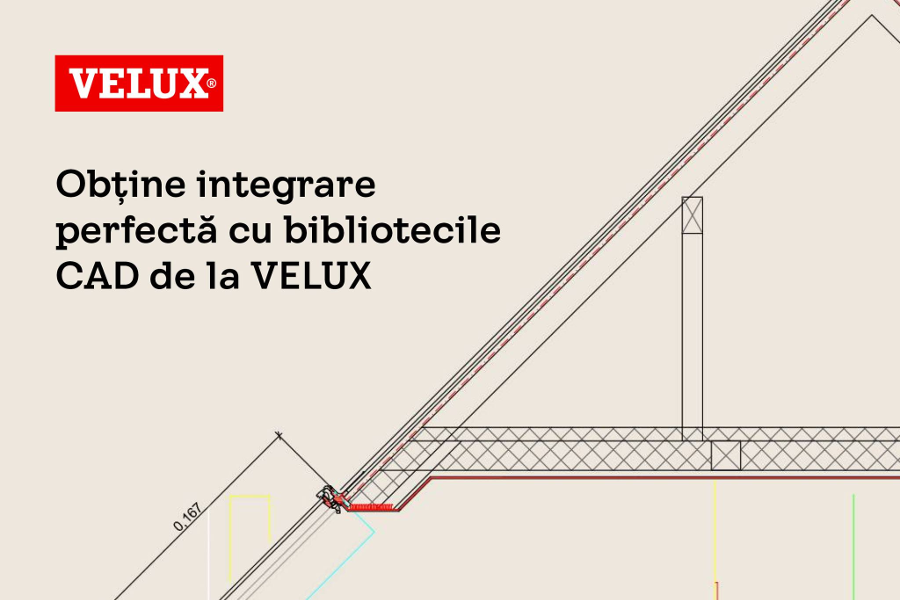 Perfectioneaza-ti proiectele cu librariile VELUX CAD