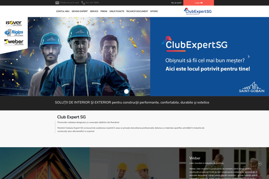 Noul website Club Expert Saint-Gobain