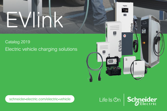 Noul catalog Schneider Electric EVlink - Solutii de incarcare a autovehiculelor electrice, disponibil in limba engleza