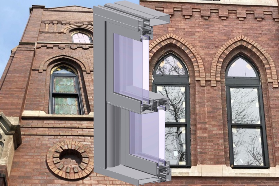 New VS600 vertical sliding window by Aliplast