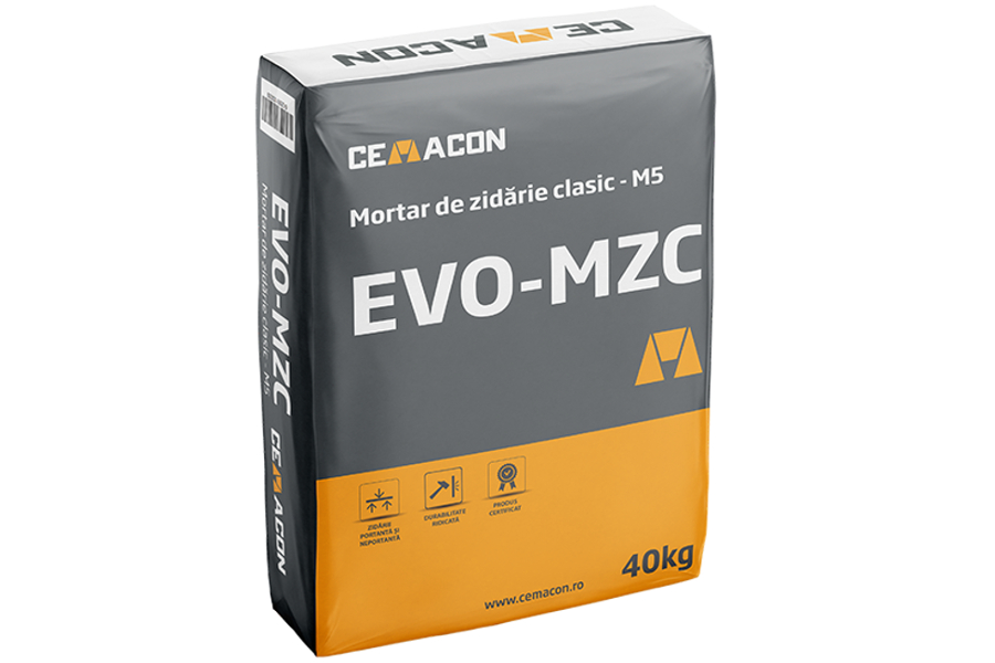 Noul mortar de zidarie clasic CEMACON M5 EVO-MZC
