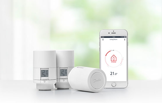 Termostat de radiator inteligent Danfoss Eco™ cu tehnologie Bluetooth