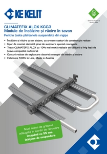 Module de incalzire si racire in tavan CLIMATEFIX ALOX KCG3 - prezentare generala