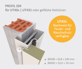 The corner block frame from DOMOFERM - Profil 204
