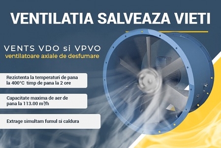 Vents introduce produse noi de ventilatie pentru extragerea fumului
