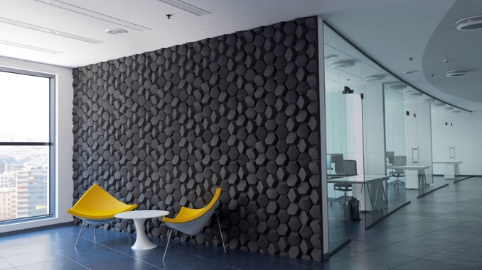 Walled Panels: Noul panou decorativ 3D - Hematite model 5