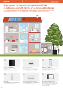 Big Aquarea pentru incalzire centrala si productie de apa calda in complexe rezidentiale si cladiri comerciale<br>(General Catalogue 2024/2025, pag. 34-35) - prezentare detaliata
