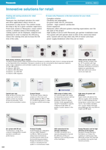 Sisteme panasonic VRF - Solutii pentru retail<br>(General Catalogue 2024/2025, pag. 248-249) - prezentare detaliata