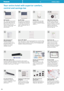 Sisteme Panasonic VRF - Solutii pentru hoteluri<br>(General Catalogue 2024/2025, pag. 246-247) - prezentare detaliata