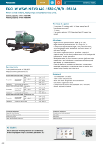 ECOi-W WSM-N EVO 440-1 550 C/H/R, R513A<br>(General Catalogue 2024/2025, pag. 492-495) - fisa tehnica