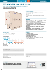 ECOi-W WQ 524-1 C/H/R. R410A<br>(General Catalogue 2024/2025, pag. 490-491) - fisa tehnica