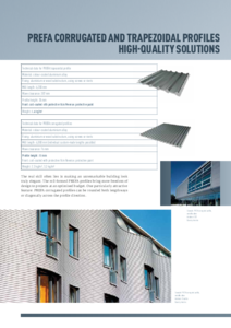 Profile metalice ondulate si trapezoidale pentru fatada PREFA - prezentare detaliata