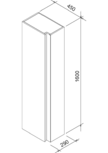 Mobilier coloana RAVAK concept 10° - ghid de proiectare