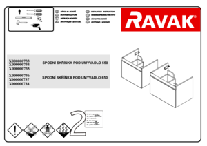 Mobilier RAVAK concept 10° - instructiuni de montaj
