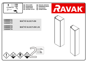 Mobilier coloana RAVAK concept 10° - instructiuni de montaj