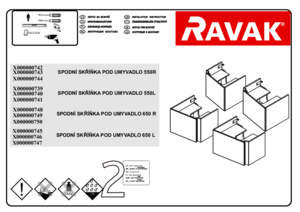 Mobilier colt RAVAK concept 10° - instructiuni de montaj