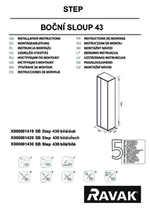 Mobilier tip coloana SB 430 Step - instructiuni de montaj