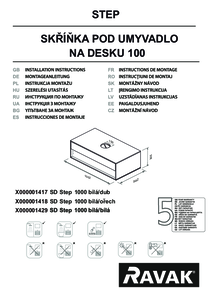Mobilier pentru chiuvete, SD 1000 Step - instructiuni de montaj