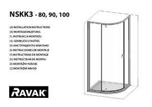Cabine semirotunde RAVAK Nexty NSKK3 - instructiuni de montaj