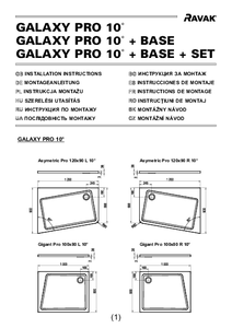 Cadite de dus Galaxy Pro 10° - instructiuni de montaj