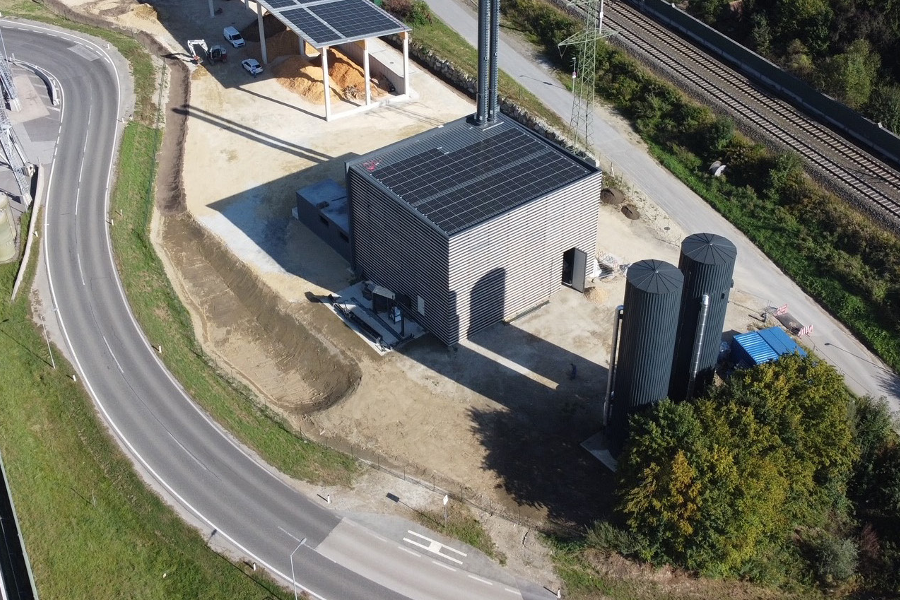 District heating with biomass in Kindberg through Isoplus pipes