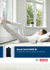 Cazan pe combustibil solid Bosch Solid 6000 W - prezentare detaliata