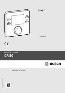 Termostat Bosch cu senzor de exterior CR50
<BR>Instructiuni de utilizare
 - instructiuni de montaj