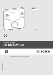 Termostat ambiental Bosch CR100
<BR>Instructiuni de instalare pentru spiecialisti - instructiuni de montaj