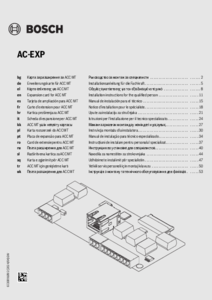 Sistem de control central Bosch ACC - instructiuni de montaj