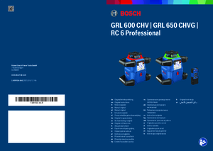 Nivela laser rotativa Bosch GRL 600 CHV Professional - instructiuni de montaj