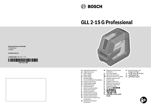 Nivela laser cu linii Bosch GLL 2-15 G Professional - instructiuni de montaj