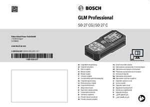 Telemetru cu laser Bosch GLM 50-27 CG Professional - instructiuni de montaj