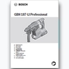 Ciocanul rotopercutor cu acumulator Bosch GBH 187-LI Professional cu SDS Plus - manual de utilizare - prezentare generala
