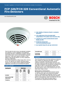 Detectori de incendiu conventionali Bosch - prezentare detaliata