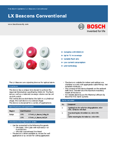 Sirena conventionala Bosch LX - prezentare detaliata