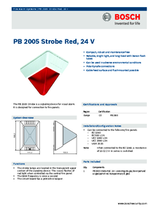 Stroboscop rosu Bosch PB 2005, 24v - prezentare detaliata