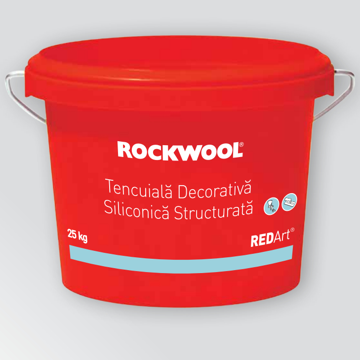 Tencuiala decorativa siliconica structurata ROCKWOOL REDArt