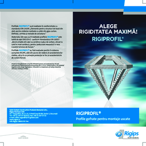Profile Rigips® Rigiprofil® din tabla de otel zincata, prin tehnologia Ultrasteel® - prezentare detaliata