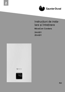 Centrala murala combi cu condensare pe gaz micraCOM<br>Instructiuni de instalare - instructiuni de montaj