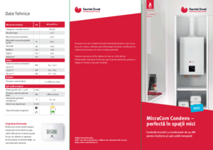 Centrala murala combi cu condensare pe gaz micraCOM - prezentare detaliata