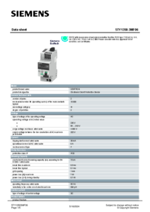 Intreruptor de circuit Siemens SENTRON ECPD 5TY1350-3MF06 - fisa tehnica