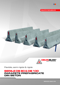Parapete prefabricate din beton DELTABLOC® DB80 si DB 100 - prezentare detaliata
