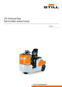 Tractor electric cu scaun pentru sofer STILL LTX 70 - fisa tehnica