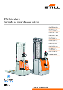 Stivuitor electric cu operare la inaltime mare STILL EXV 10C-16C - fisa tehnica