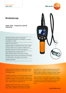 Endoscop digital testo 318 - fisa tehnica